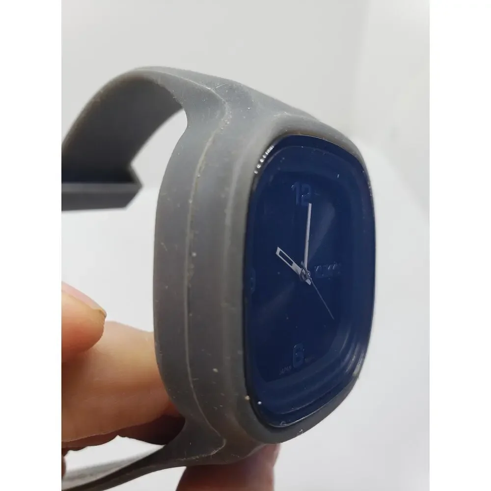 Kuikku Tokyo Watch Black Silicone Band Square Dial Japan Movement Quartz Works